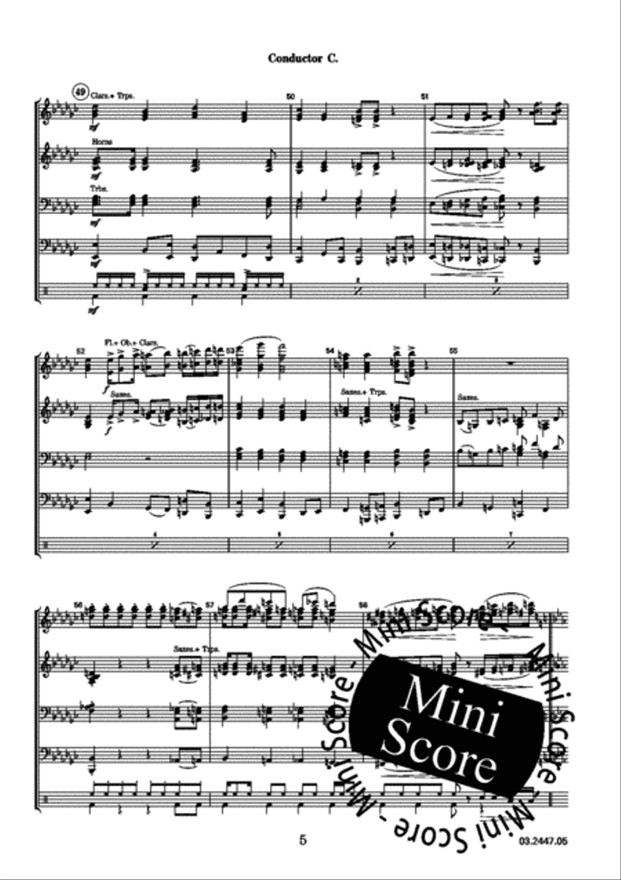 Happy Days Are Here Again Big Band scores gallery preview page 36