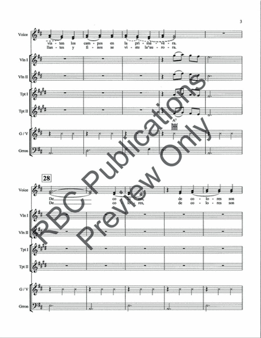 De Colores Mariachi (Score) Voice scores gallery preview page 5