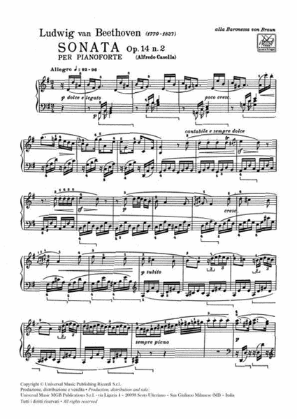 32 Sonate: N. 10 In Sol Op. 14 N. 2
