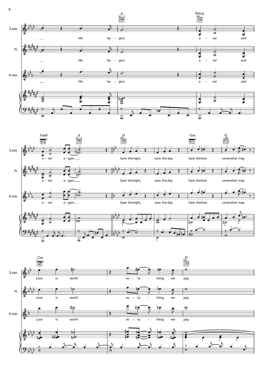 I Want To Spend My Lifetime Loving You Voice scores gallery preview page 6