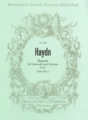 Book cover for Violoncello Concerto in D major Hob VIIb:2