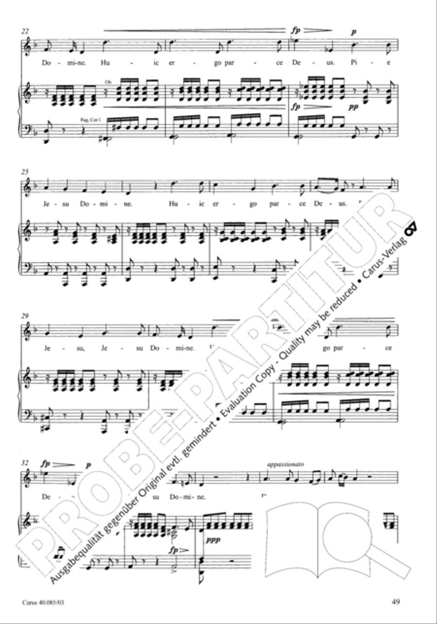 Missa pro defunctis Missa pro defunctis 4-Part scores gallery preview page 50