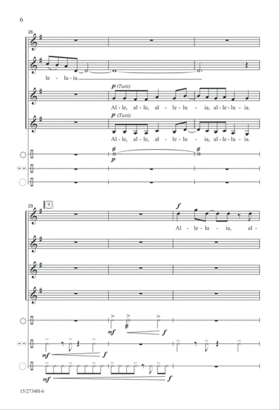 Alleluia, Alleluia! Alleluia, Alleluia! SSAA scores gallery preview page 7