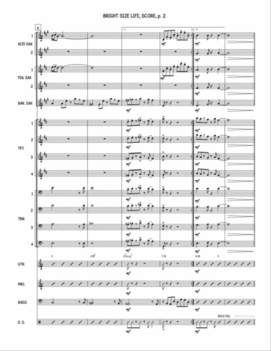 Bright Size Life Jazz Ensemble scores gallery preview page 2