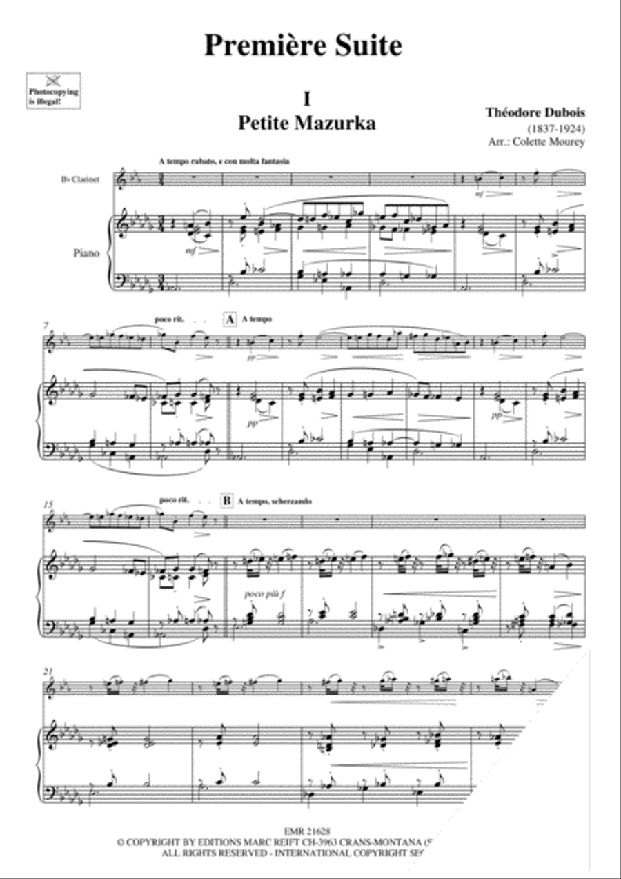 Premiere Suite Premiere Suite Clarinet Solo scores gallery preview page 3