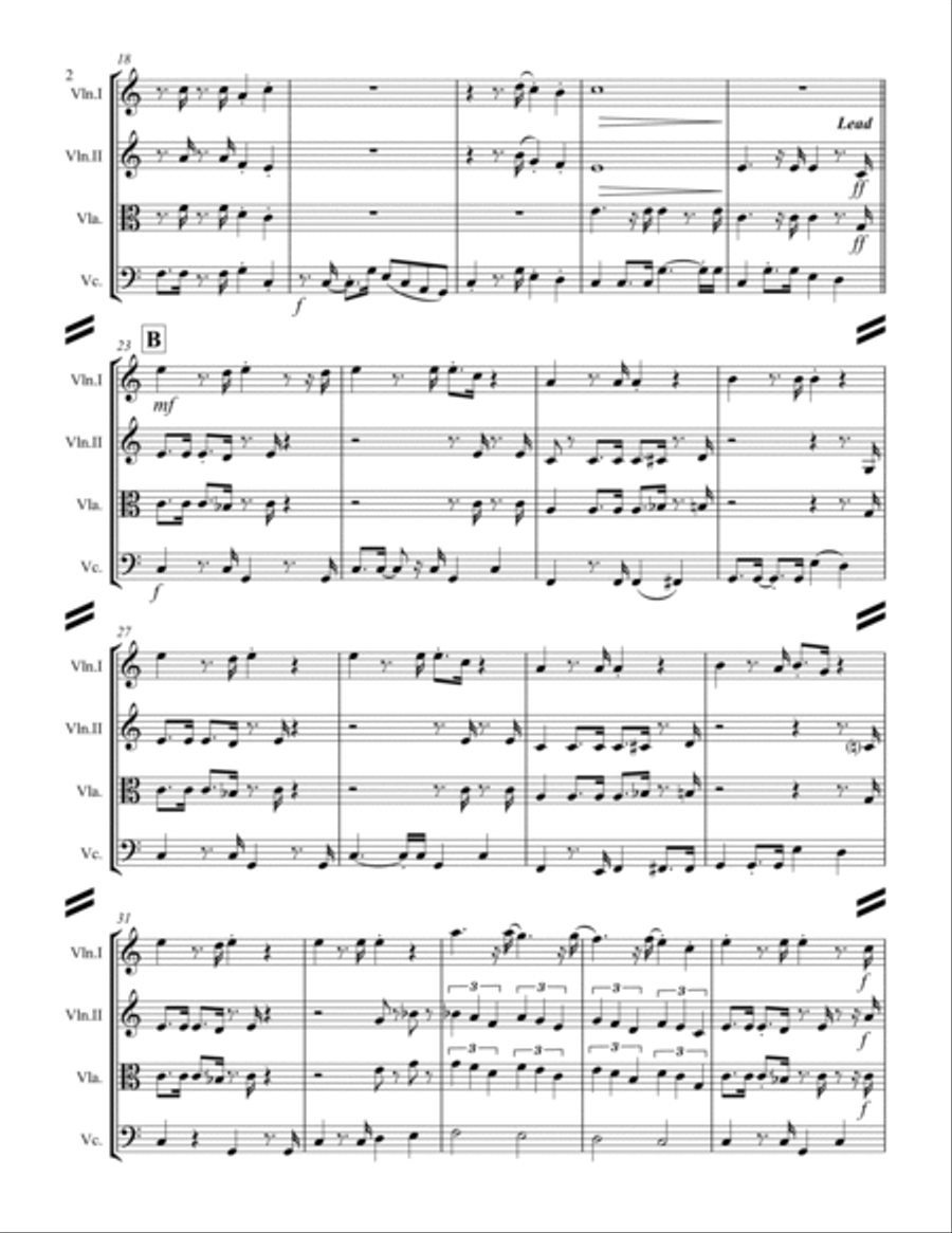 The Mexican Shuffle The Mexican Shuffle String Quartet scores gallery preview page 3