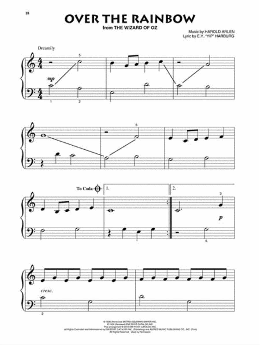 10 Fun Favorites Piano Solo scores gallery preview page 4