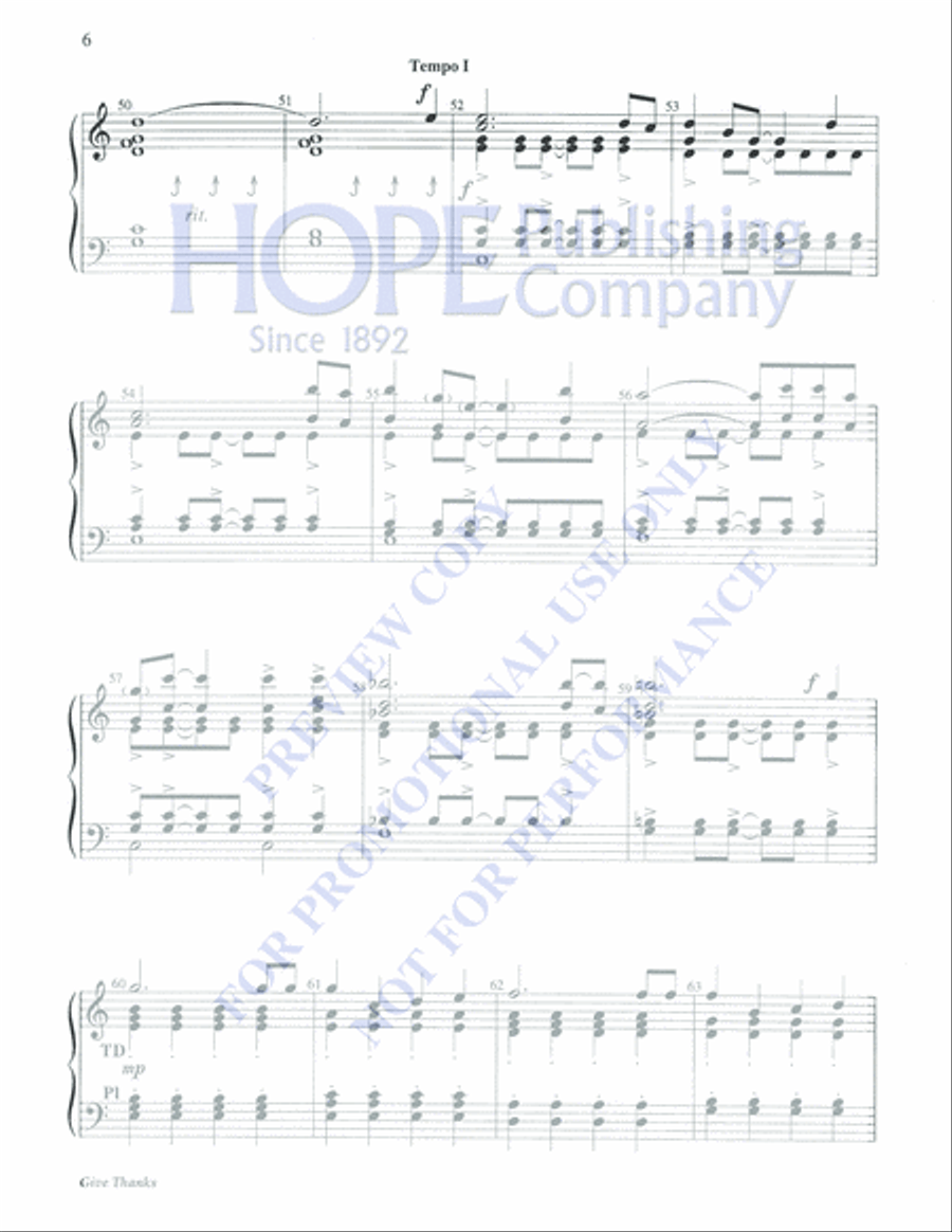 Give Thanks Give Thanks 3-Octaves scores gallery preview page 6