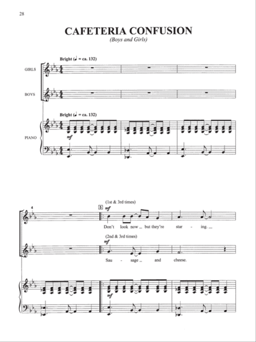 School Daze, Version 2.0 Unison Choir scores gallery preview page 4