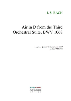 Air in D from the 3rd orch suite, BWV 1068