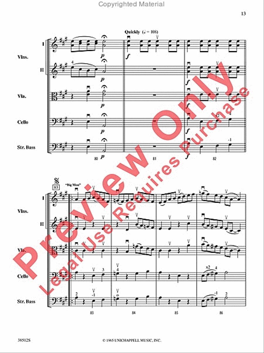 Bluegrass Fiddle Frenzy String Orchestra scores gallery preview page 14