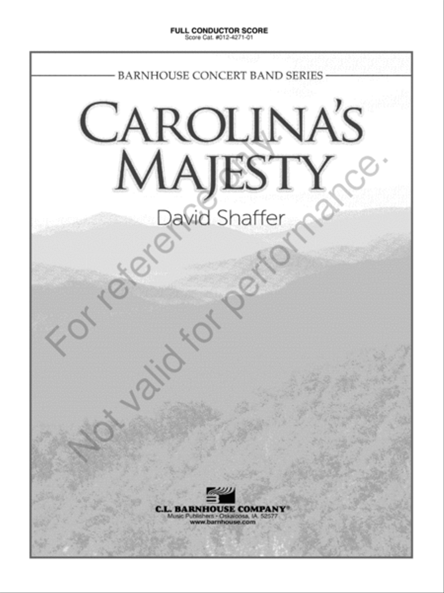Carolina's Majesty Concert Band scores gallery preview page 2