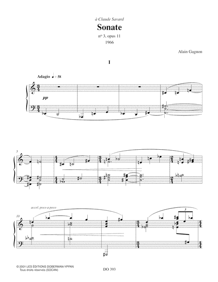 Sonate no. 3, op. 11