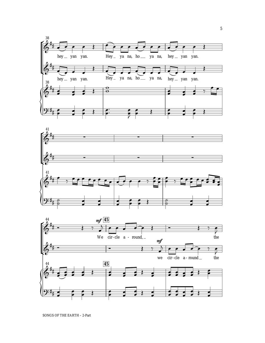 The Earth Is Our Mother The Earth Is Our Mother 2-Part scores gallery preview page 5