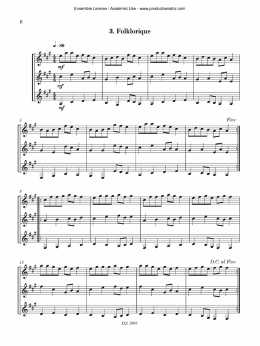 8 Bagatelles 8 Bagatelles Guitar Ensemble scores gallery preview page 6