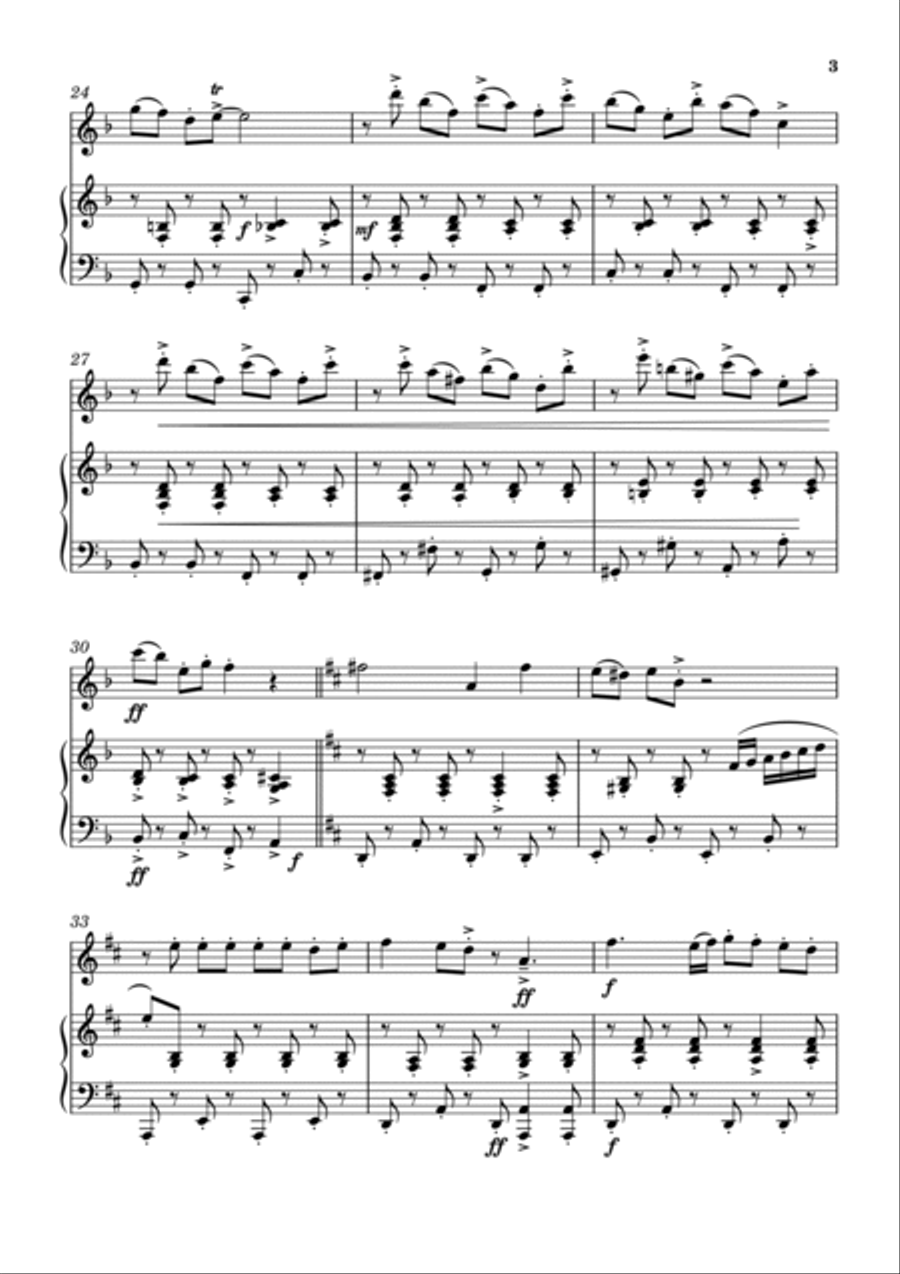 Circus Acrobats Circus Acrobats Flute Solo scores gallery preview page 3