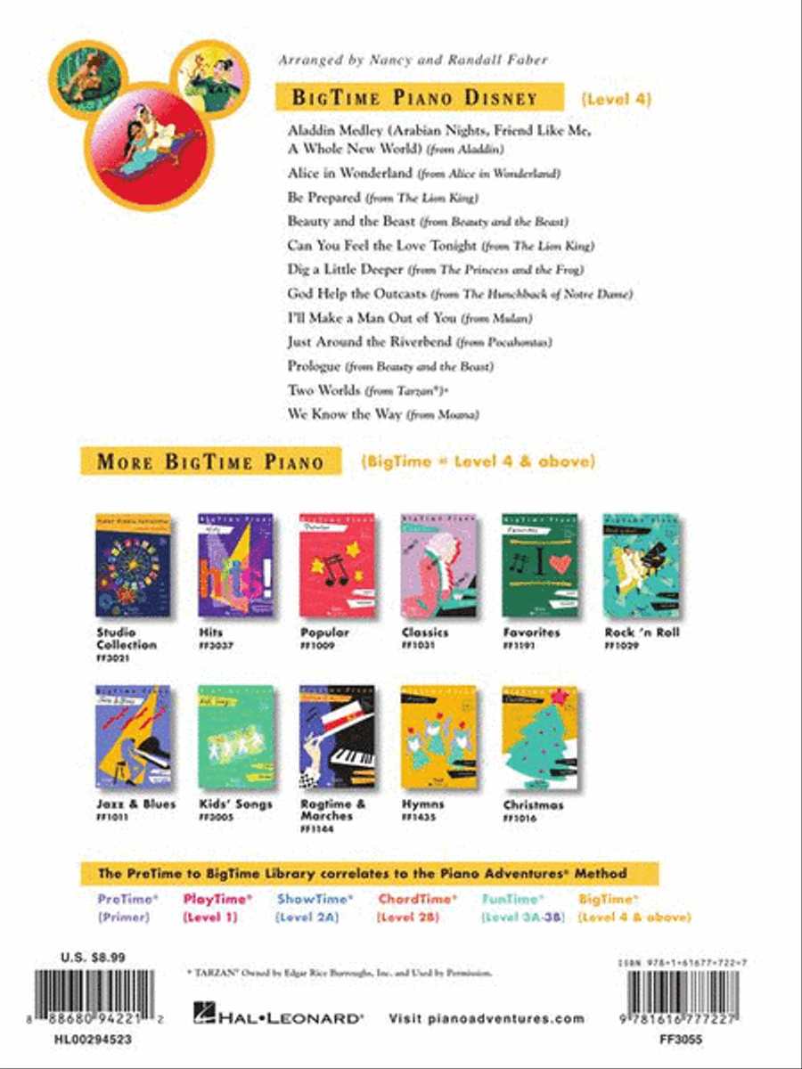 BigTime® Piano Disney BigTime® Piano Disney Piano Method scores gallery preview page 8