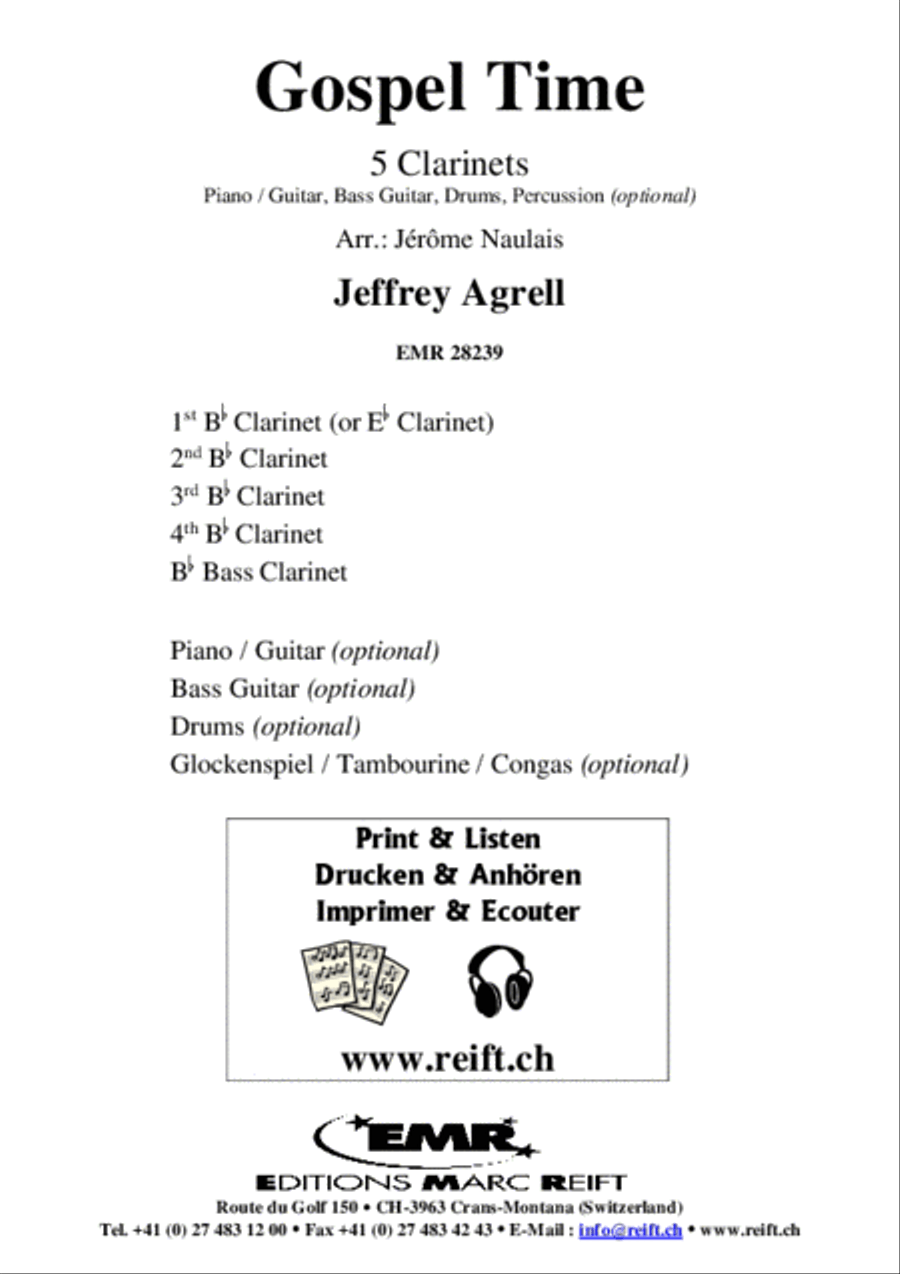 Gospel Time Clarinet scores gallery preview page 2