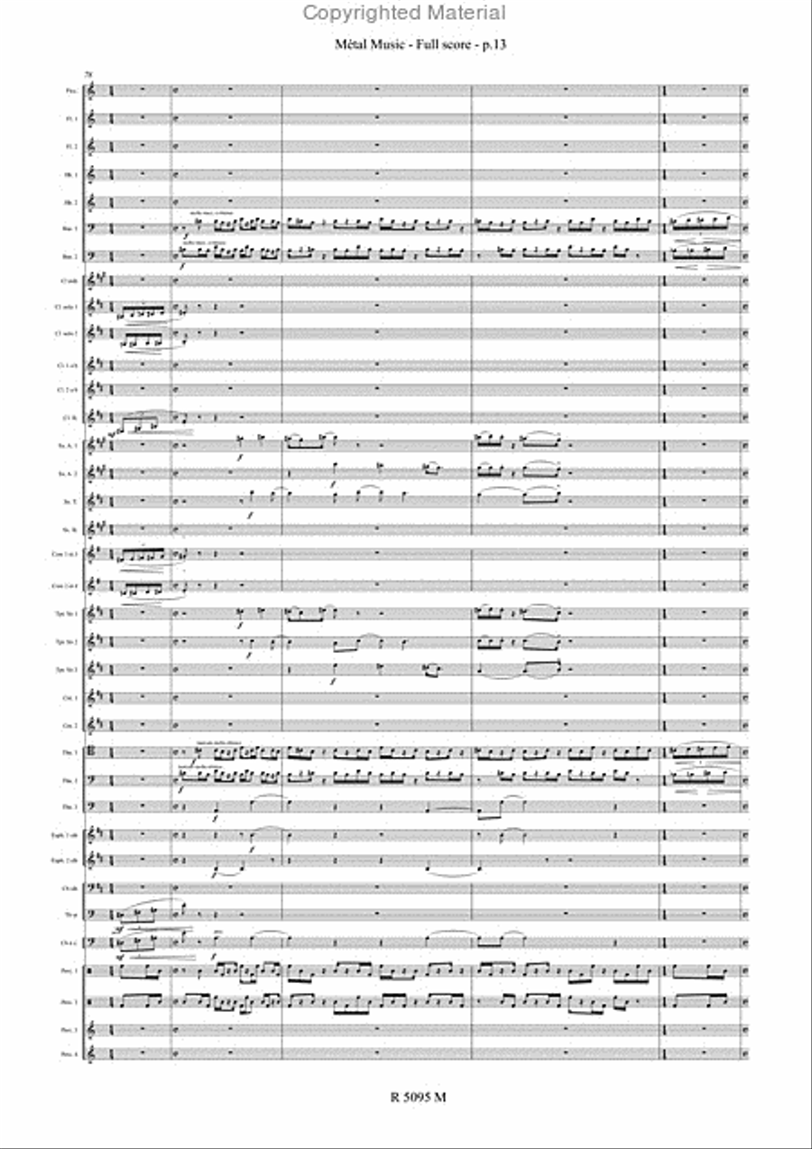 Metal Music Metal Music Concert Band scores gallery preview page 14