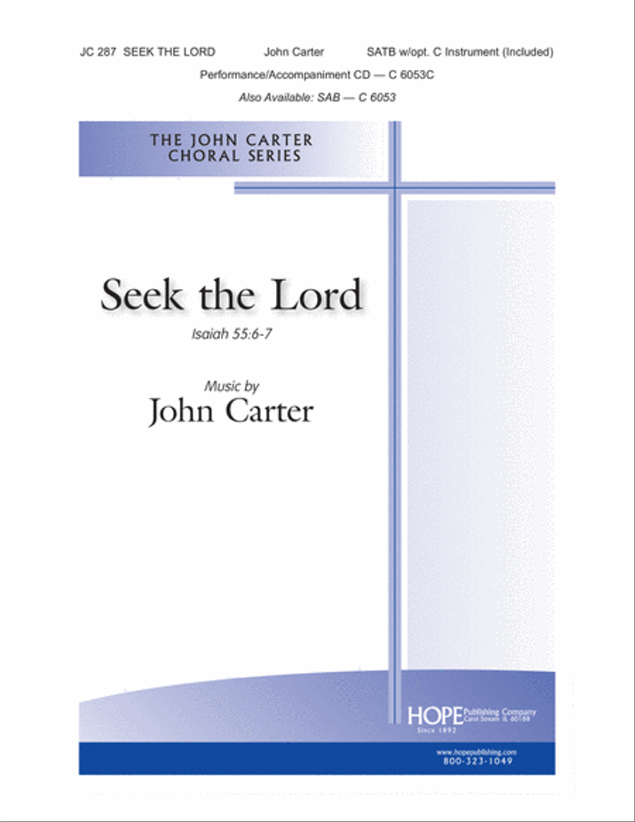 Seek the Lord Choir scores gallery preview page 1