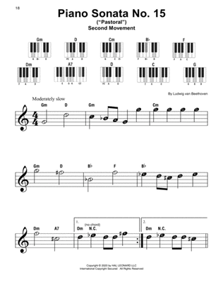 Book cover for Piano Sonata No. 15 In D Major, Op. 28 ("Pastorale")