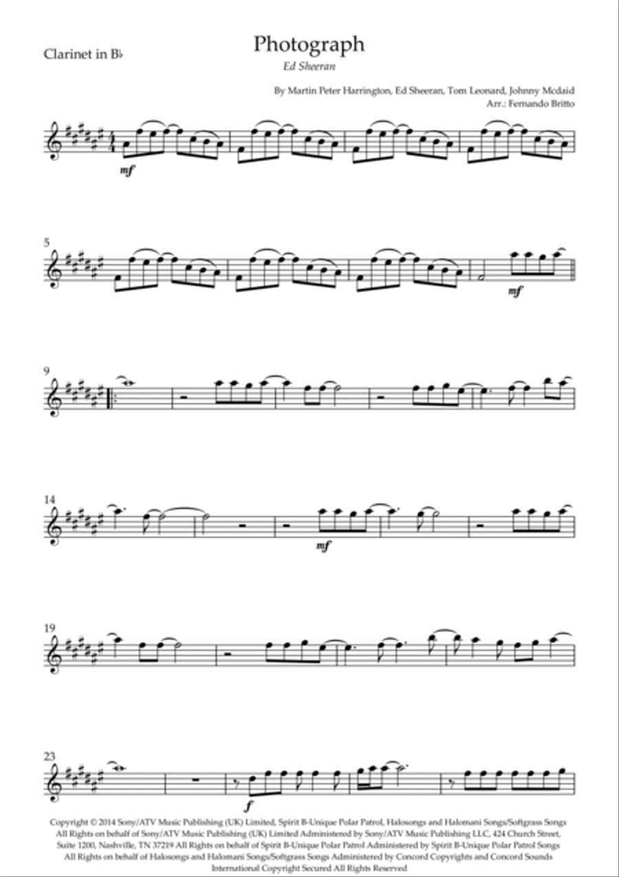 Photograph Photograph Clarinet Duet scores gallery preview page 3