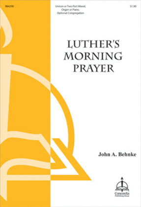 Book cover for Luther's Morning Prayer