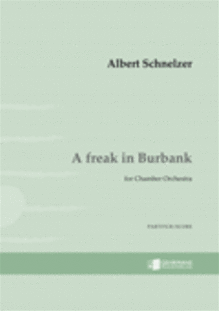 A Freak in Burbank - studiepartitur Orchestra scores gallery preview page 1