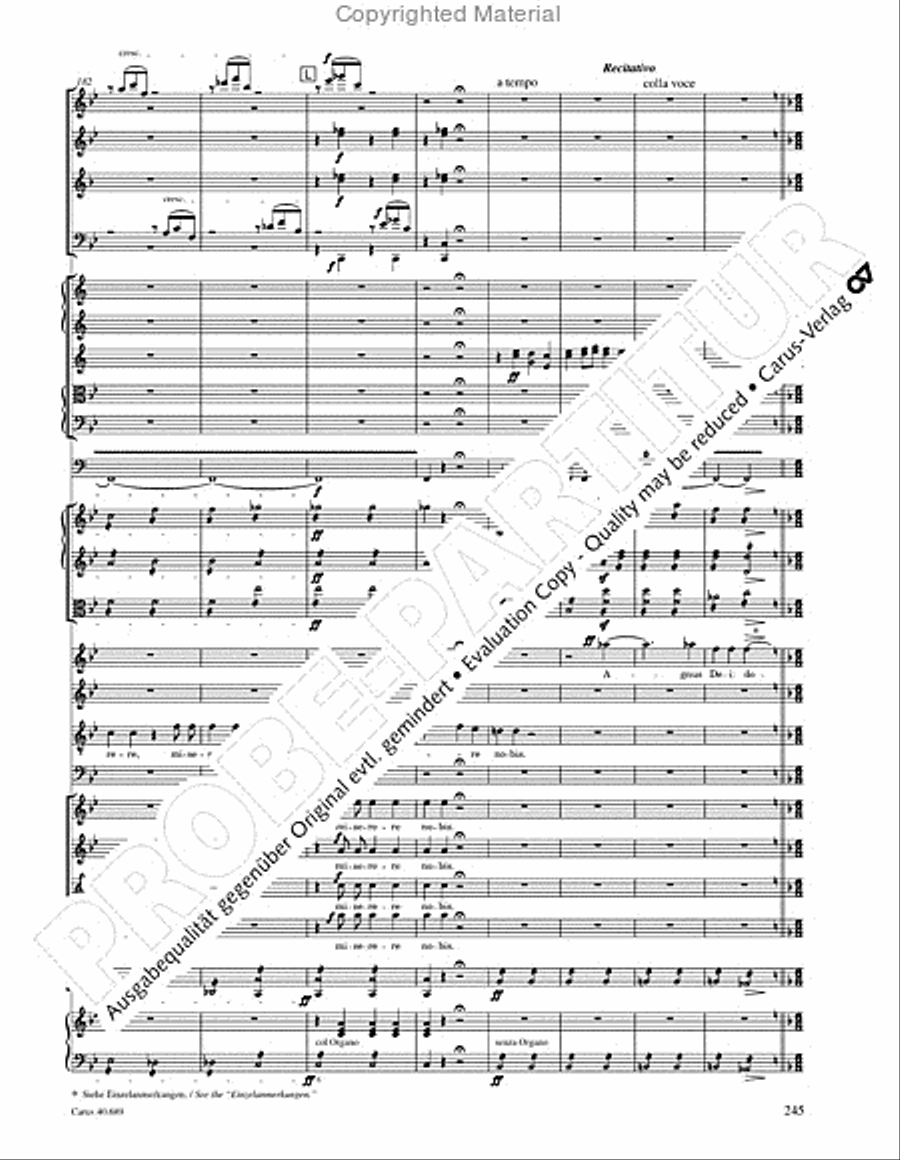 Missa solemnis Missa solemnis 4-Part scores gallery preview page 261