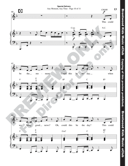 Special Delivery (Choral Book) image number null
