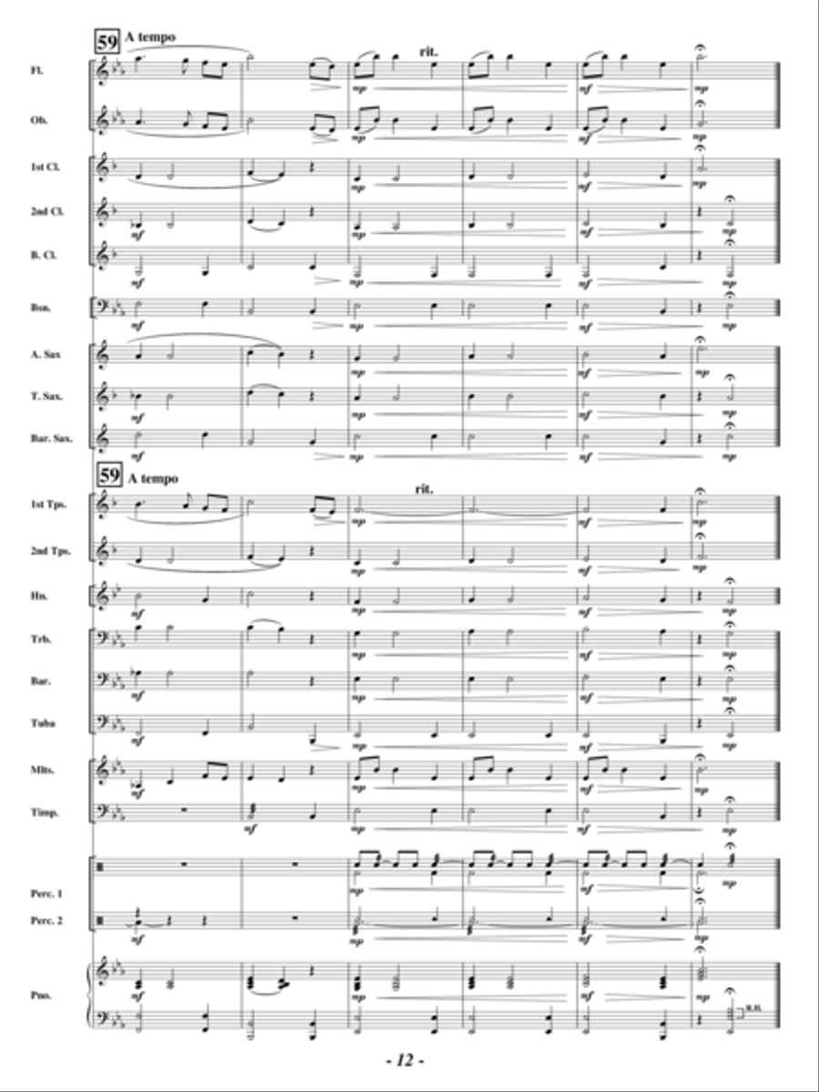 Shades of Gold Concert Band scores gallery preview page 11