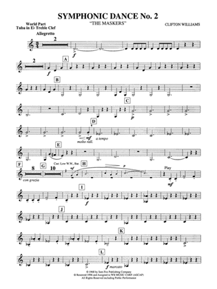 Symphonic Dance No. 2: (wp) E-flat Tuba T.C.