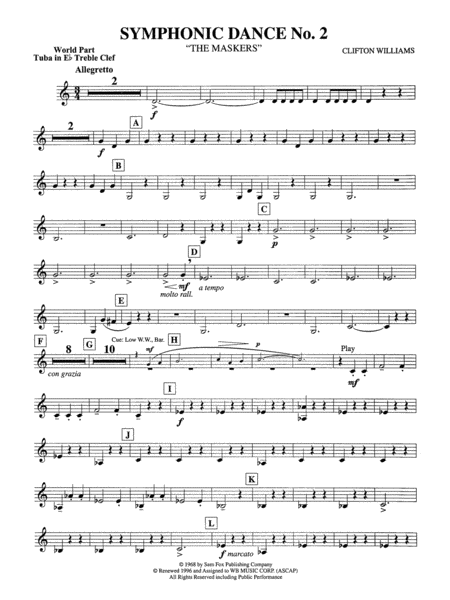 Symphonic Dance No. 2: (wp) E-flat Tuba T.C.