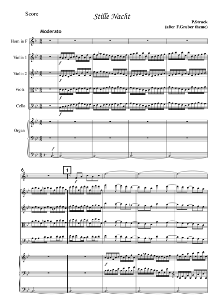 Stille Nacht Stille Nacht Small Ensemble scores gallery preview page 1