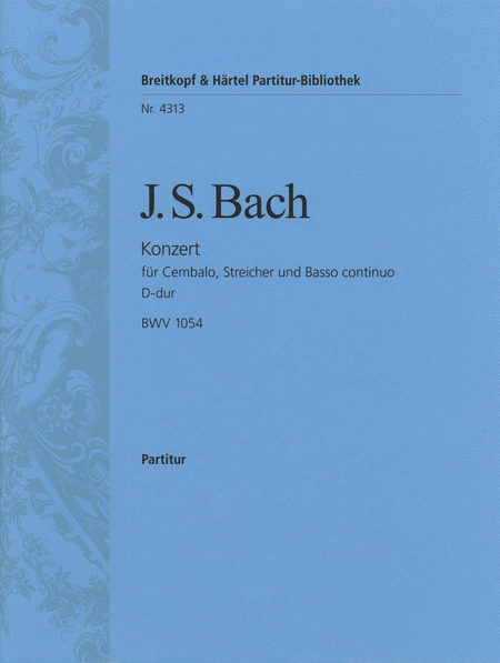 Cembalokonzert D-dur BWV 1054