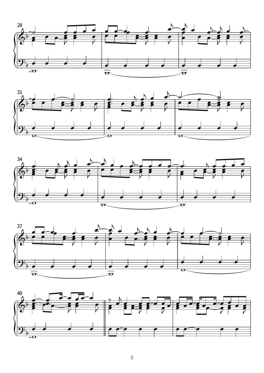 Just The Way You Are Piano Solo scores gallery preview page 3