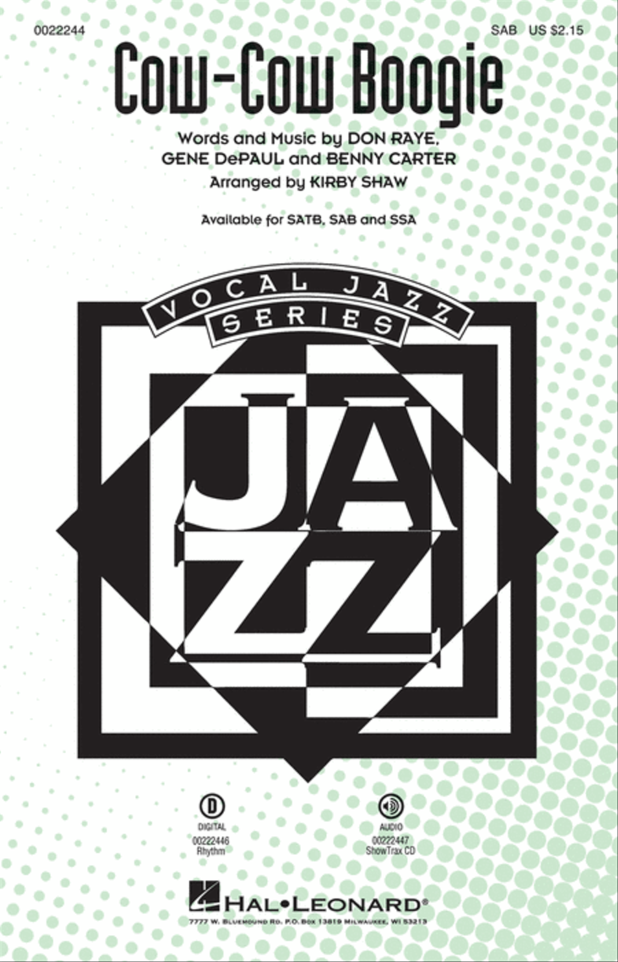 Cow-Cow Boogie 3-Part scores gallery preview page 1