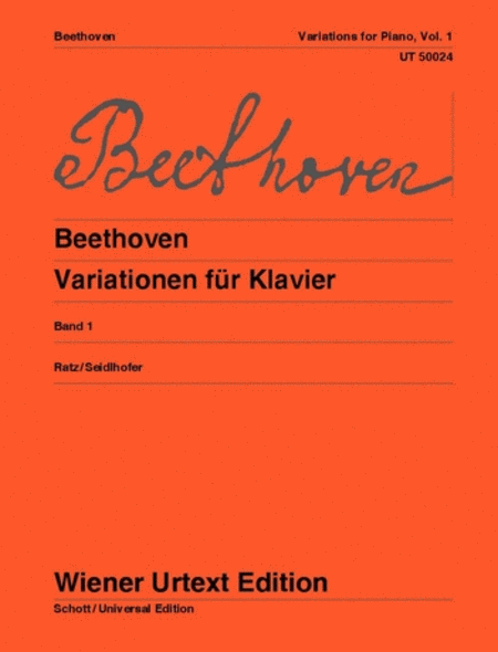 Ludwig van Beethoven : Variations, Vol 1, Urtext