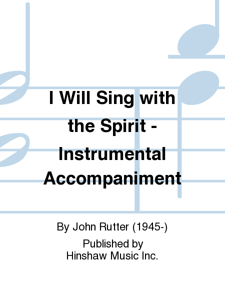 I Will Sing with the Spirit - Instrumental Accompaniment