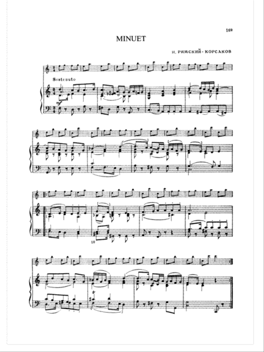 Rimsky-Korsakov: Piano Duets, Volume III Piano Duet scores gallery preview page 1