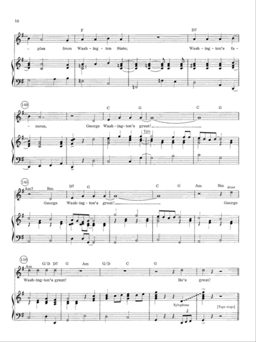 Let George Do It! Unison Choir scores gallery preview page 10