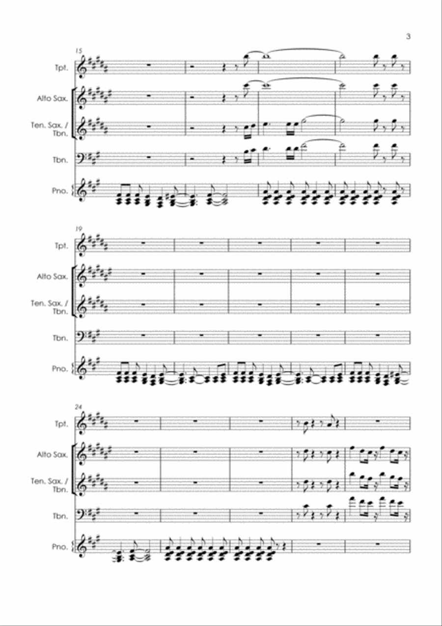 September Tenor Saxophone scores gallery preview page 5