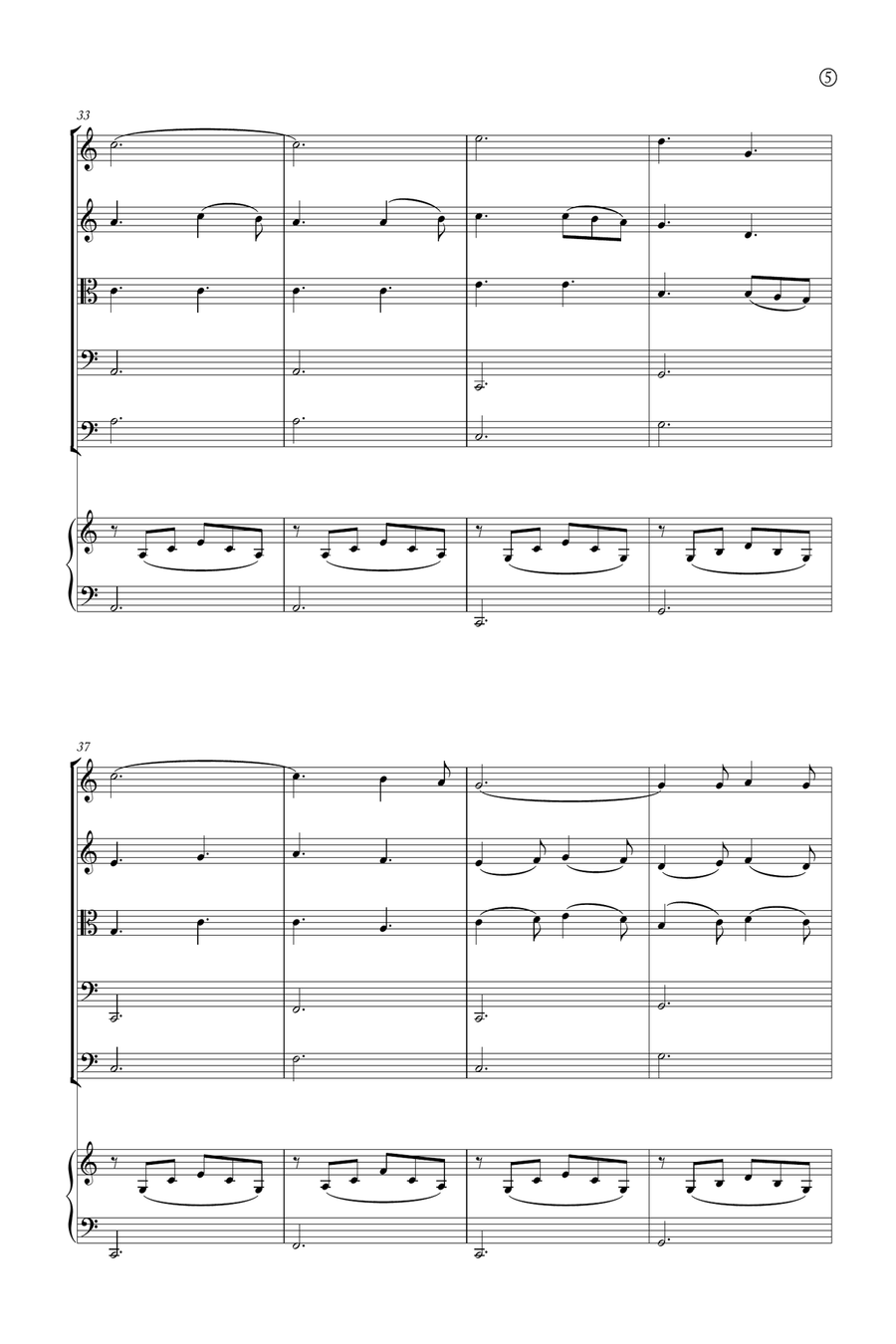 Oh Holy night String Orchestra scores gallery preview page 5