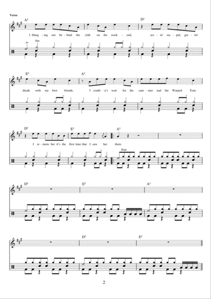 The Rock Show Drums scores gallery preview page 2