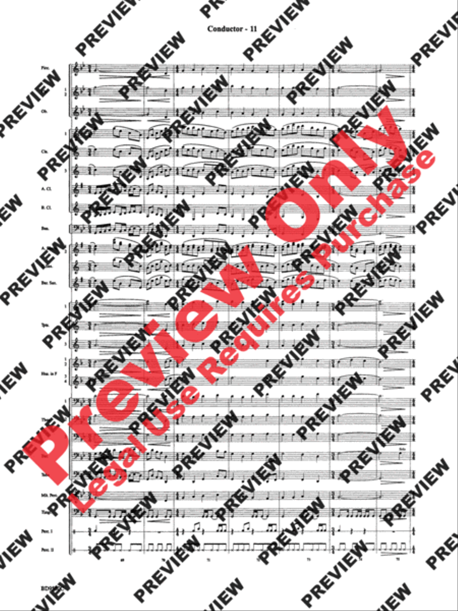 Twas in the Moon of Wintertime Concert Band scores gallery preview page 13