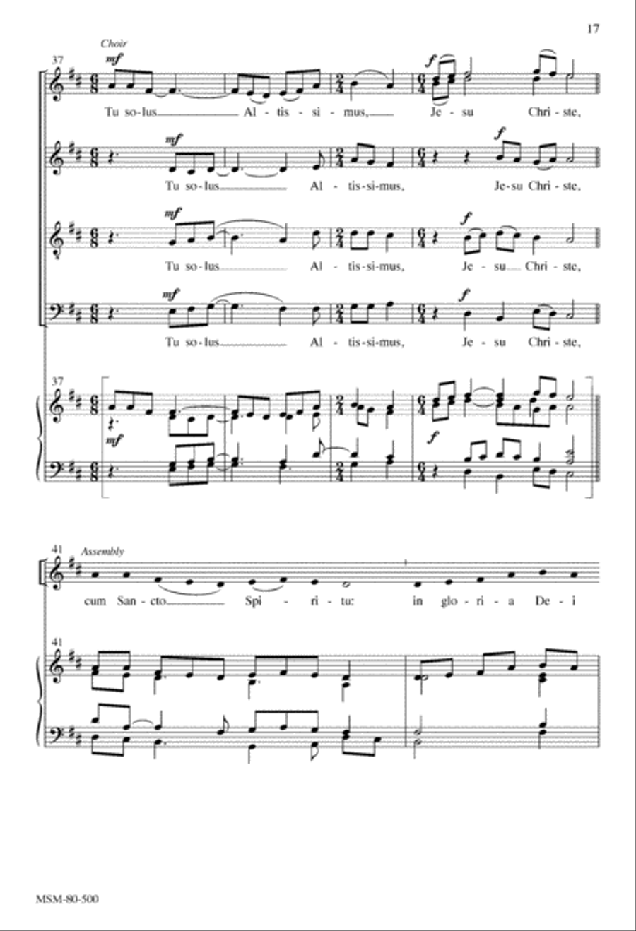 Mass of the Transfiguration (Choral Score) 4-Part scores gallery preview page 16