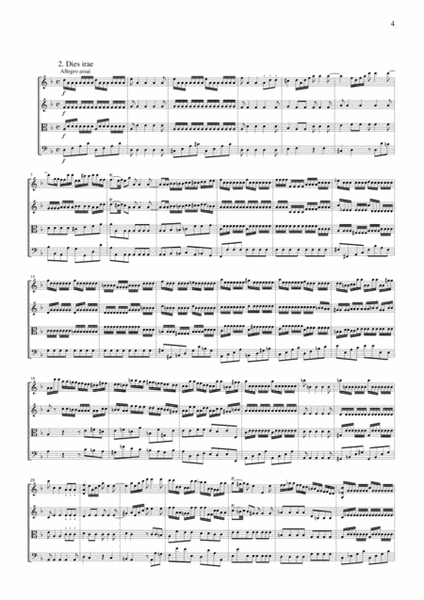 Mozart Requiem K.626 (arranged by Lichtenthal), all mvts., for string quartet, CM020 image number null