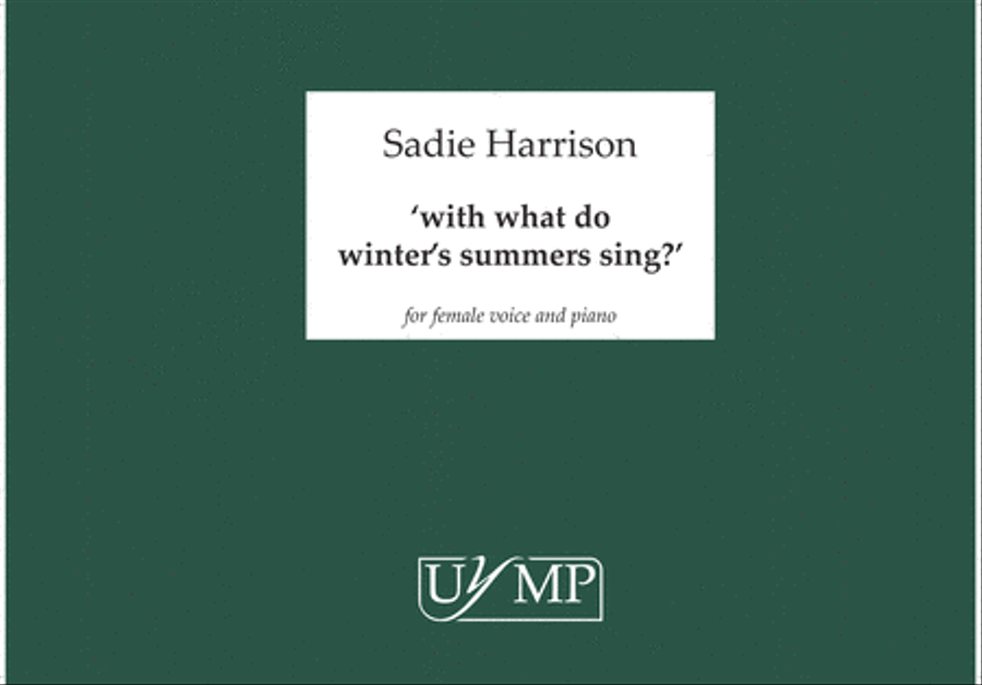 With What Do Winter's Summers Sing? High Voice scores gallery preview page 1