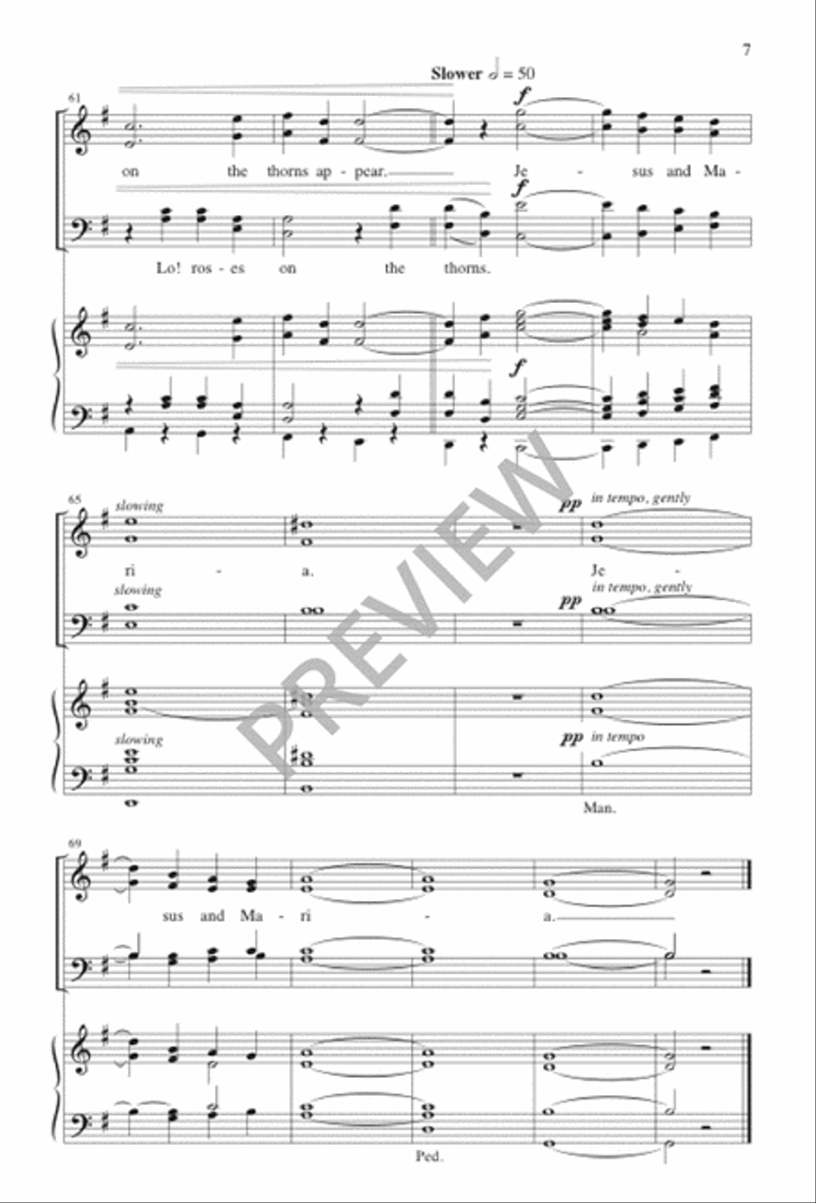 Maria Walks amid the Thorn 4-Part scores gallery preview page 8