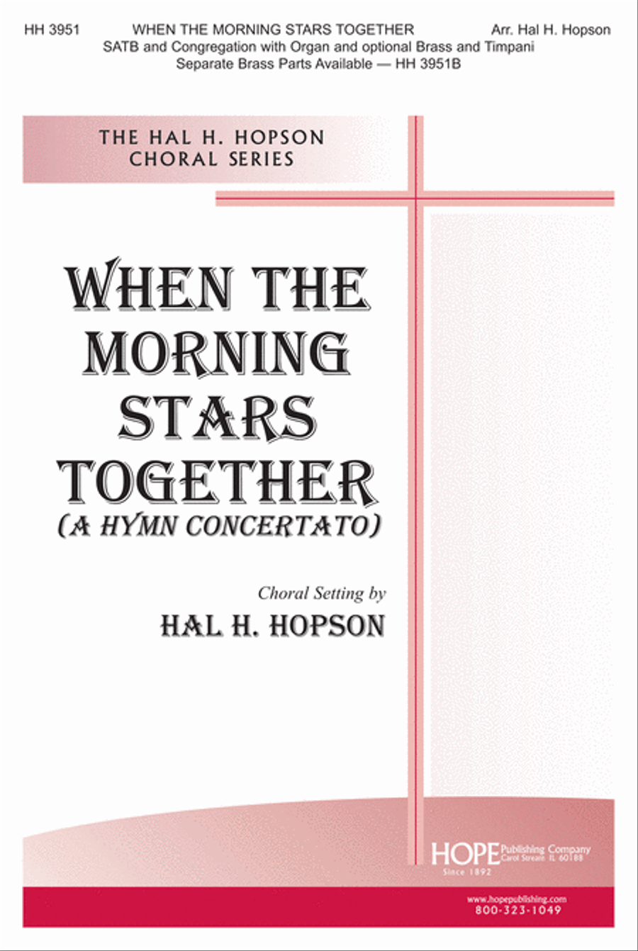 When the Morning Stars Together 4-Part scores gallery preview page 1